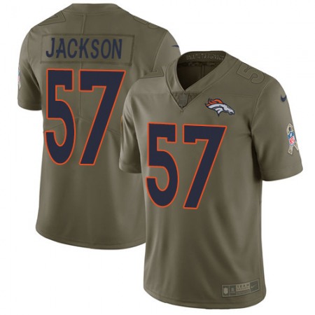 Nike Broncos #57 Tom Jackson Olive Youth Stitched NFL Limited 2017 Salute to Service Jersey