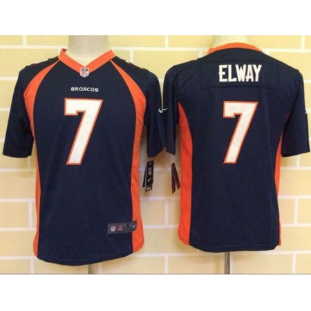 Nike Broncos #7 John Elway Blue Alternate Youth Stitched NFL New Elite Jersey