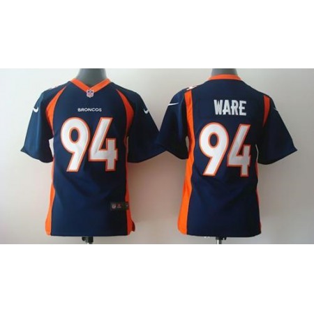 Nike Broncos #94 DeMarcus Ware Blue Alternate Youth Stitched NFL New Elite Jersey