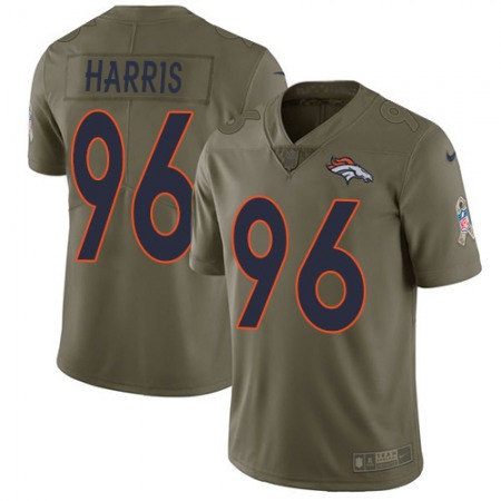 Nike Broncos #96 Shelby Harris Olive Youth Stitched NFL Limited 2017 Salute To Service Jersey