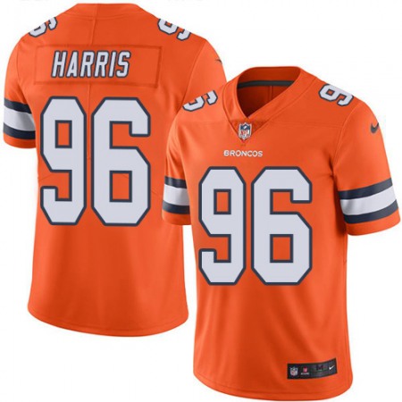 Nike Broncos #96 Shelby Harris Orange Youth Stitched NFL Limited Rush Jersey