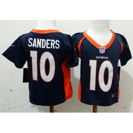 Toddler Nike Broncos #10 Emmanuel Sanders Navy Blue Alternate Stitched NFL Elite Jersey