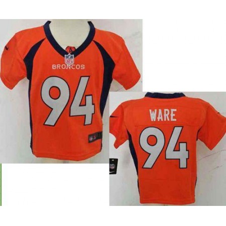 Toddler Nike Broncos #94 DeMarcus Ware Orange Team Color Stitched NFL Elite Jersey