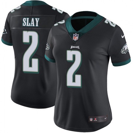 Nike Eagles #2 Darius Slay Black Alternate Women's Stitched NFL Vapor Untouchable Limited Jersey