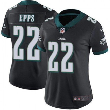 Nike Eagles #22 Marcus Epps Black Alternate Women's Stitched NFL Vapor Untouchable Limited Jersey