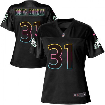 Nike Eagles #31 Nickell Robey-Coleman Black Women's NFL Fashion Game Jersey