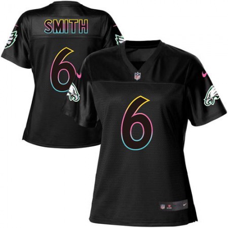 Nike Eagles #6 DeVonta Smith Black Women's NFL Fashion Game Jersey