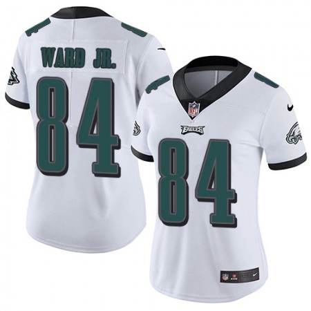 Nike Eagles #84 Greg Ward Jr. White Women's Stitched NFL Vapor Untouchable Limited Jersey