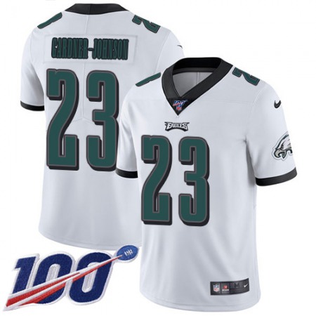 Nike Eagles #23 C.J. Gardner-Johnson White Youth Stitched NFL 100th Season Vapor Untouchable Limited Jersey