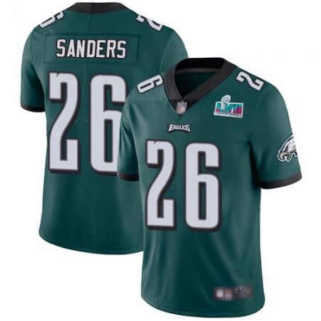 Nike Eagles #26 Miles Sanders Green Team Color Super Bowl LVII Patch Youth Stitched NFL Vapor Untouchable Limited Jersey
