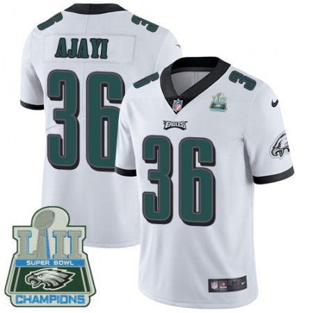 Nike Eagles #36 Jay Ajayi White Super Bowl LII Champions Youth Stitched NFL Vapor Untouchable Limited Jersey