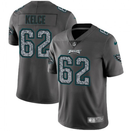Nike Eagles #62 Jason Kelce Gray Static Youth Stitched NFL Vapor Untouchable Limited Jersey
