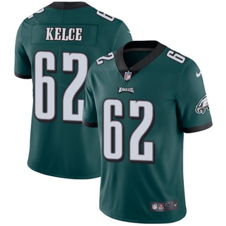 Nike Eagles #62 Jason Kelce Midnight Green Team Color Youth Stitched NFL Vapor Untouchable Limited Jersey