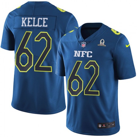 Nike Eagles #62 Jason Kelce Navy Youth Stitched NFL Limited NFC 2017 Pro Bowl Jersey