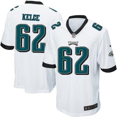 Nike Eagles #62 Jason Kelce White Youth Stitched NFL New Elite Jersey