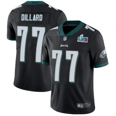 Nike Eagles #77 Andre Dillard Black Super Bowl LVII Patch Alternate Youth Stitched NFL Vapor Untouchable Limited Jersey