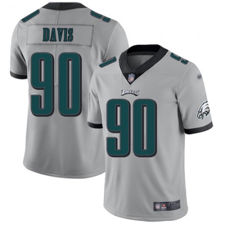 Nike Eagles #90 Jordan Davis Silver Youth Stitched NFL Limited Inverted Legend Jersey