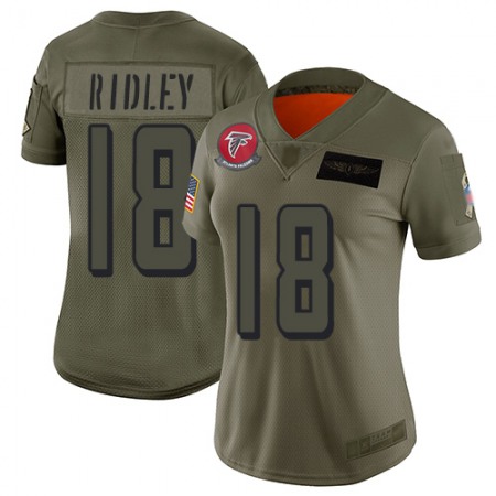 Nike Falcons #18 Calvin Ridley Camo Women's Stitched NFL Limited 2019 Salute to Service Jersey