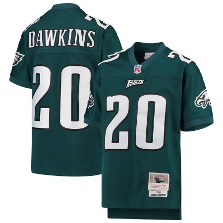 Youth Philadelphia Eagles #20 Brian Dawkins Mitchell & Ness Midnight Green 2004 Legacy Retired Player Jersey