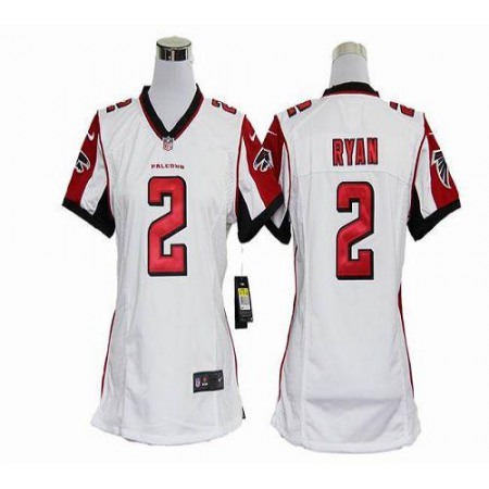 Nike Falcons #2 Matt Ryan White Women's Stitched NFL Elite Jersey