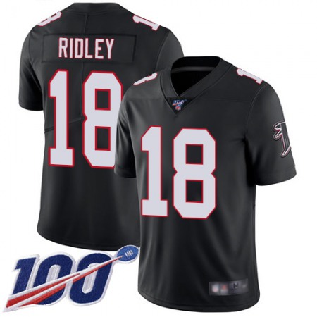 Nike Falcons #18 Calvin Ridley Black Alternate Youth Stitched NFL 100th Season Vapor Limited Jersey