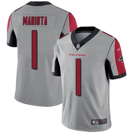 Nike Falcons #1 Marcus Mariota Silver Stitched Youth NFL Limited Inverted Legend Jersey