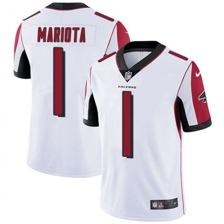 Nike Falcons #1 Marcus Mariota White Stitched Youth NFL Vapor Untouchable Limited Jersey