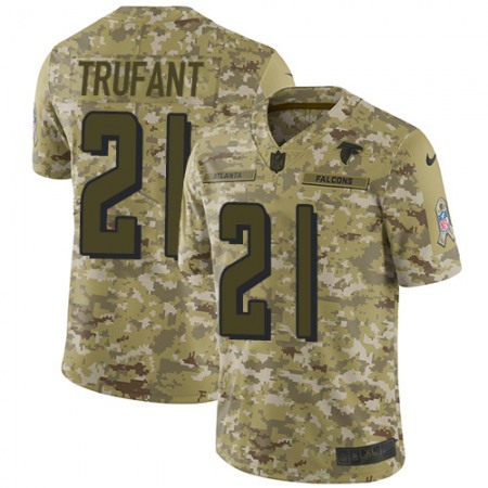 Nike Falcons #21 Desmond Trufant Camo Youth Stitched NFL Limited 2018 Salute to Service Jersey