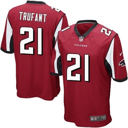 Nike Falcons #21 Desmond Trufant Red Team Color Youth Stitched NFL Elite Jersey