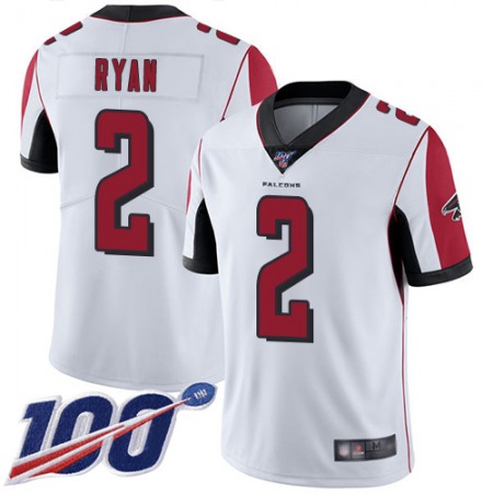 Nike Falcons #2 Matt Ryan White Youth Stitched NFL 100th Season Vapor Limited Jersey