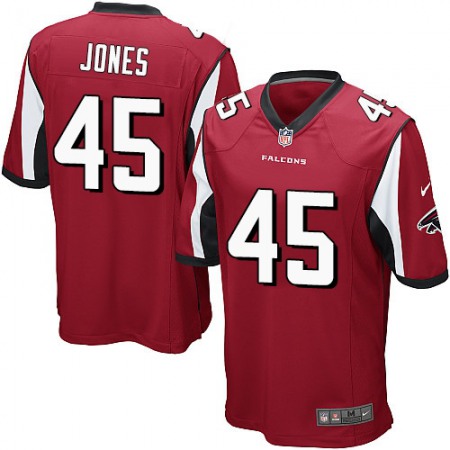 Nike Falcons #45 Deion Jones Red Team Color Youth Stitched NFL Elite Jersey