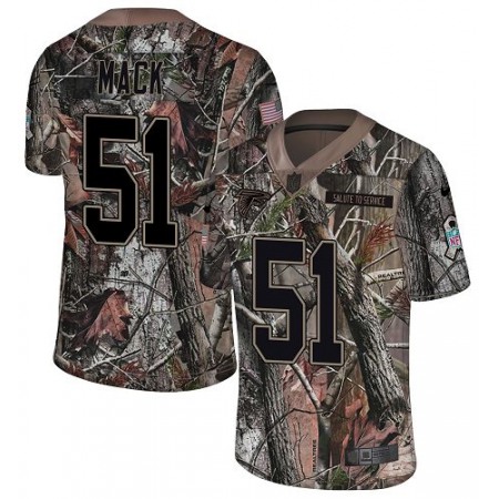 Nike Falcons #51 Alex Mack Camo Youth Stitched NFL Limited Rush Realtree Jersey