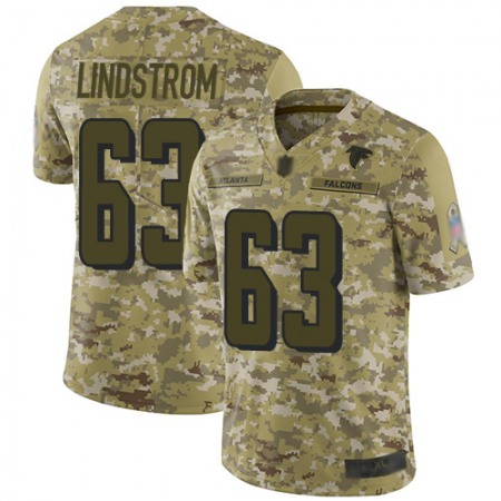 Nike Falcons #63 Chris Lindstrom Camo Youth Stitched NFL Limited 2018 Salute to Service Jersey