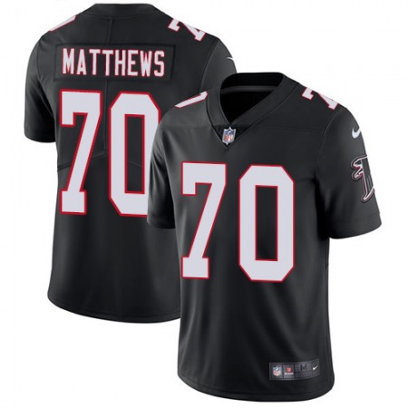 Nike Falcons #70 Jake Matthews Black Alternate Youth Stitched NFL Vapor Untouchable Limited Jersey