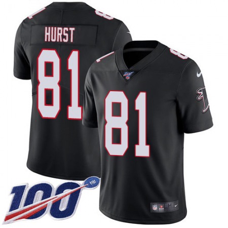 Nike Falcons #81 Hayden Hurst Black Alternate Youth Stitched NFL 100th Season Vapor Untouchable Limited Jersey