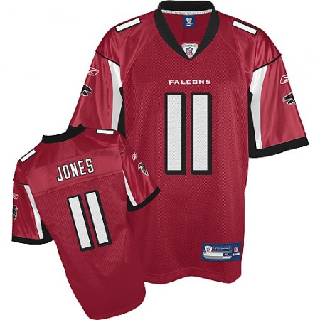 Falcons #11 Julio Jones Red Stitched Youth NFL Jersey
