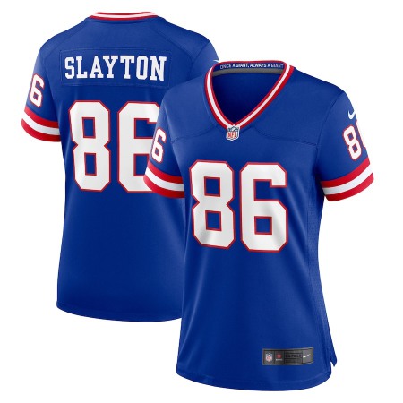 New York Giants #86 Darius Slayton Royal Women's Nike Classic Player Game Jersey