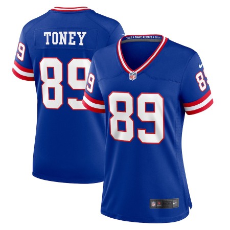New York Giants #89 Kadarius Toney Royal Women's Nike Classic Player Game Jersey