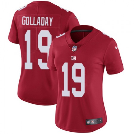 Nike Giants #19 Kenny Golladay Red Women's Stitched NFL Limited Inverted Legend Jersey
