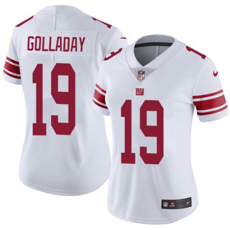 Nike Giants #19 Kenny Golladay White Women's Stitched NFL Vapor Untouchable Limited Jersey