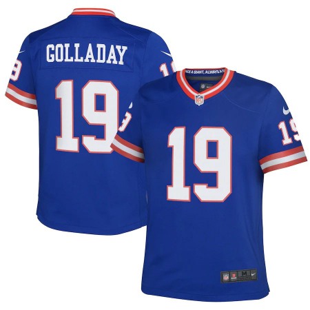 New York Giants #19 Kenny Golladay Royal Youth Nike Classic Player Game Jersey