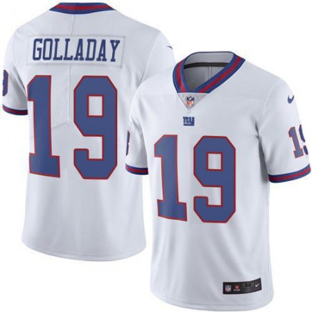 Nike Giants #19 Kenny Golladay White Youth Stitched NFL Limited Rush Jersey