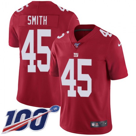 Nike Giants #45 Jaylon Smith Red Alternate Youth Stitched NFL 100th Season Vapor Limited Jersey