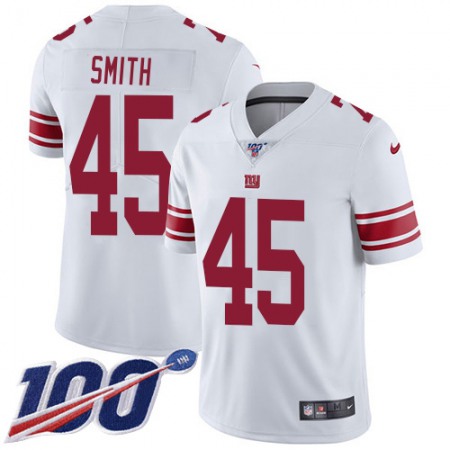 Nike Giants #45 Jaylon Smith White Youth Stitched NFL 100th Season Vapor Limited Jersey