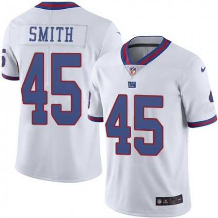 Nike Giants #45 Jaylon Smith White Youth Stitched NFL Limited Rush Jersey