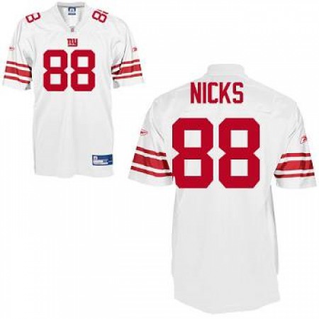 Giants #88 Hakeem Nicks White Stitched Youth NFL Jersey