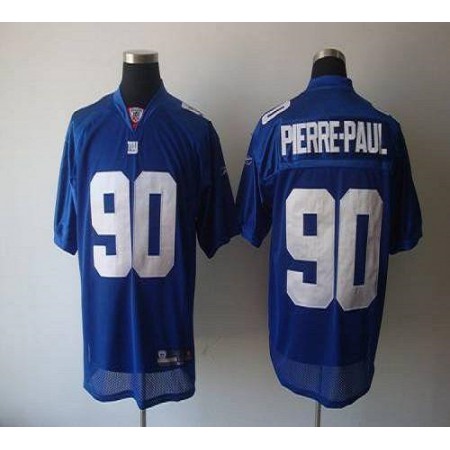 Giants #90 Jason Pierre-Paul Blue Stitched Youth NFL Jersey