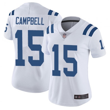 Nike Colts #15 Parris Campbell White Women's Stitched NFL Vapor Untouchable Limited Jersey