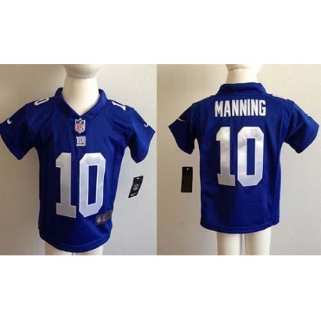 Toddler Nike Giants #10 Eli Manning Royal Blue Team Color Stitched NFL Elite Jersey