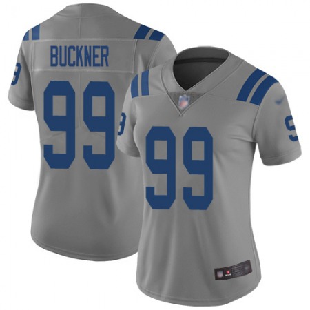 Nike Colts #99 DeForest Buckner Gray Women's Stitched NFL Limited Inverted Legend Jersey